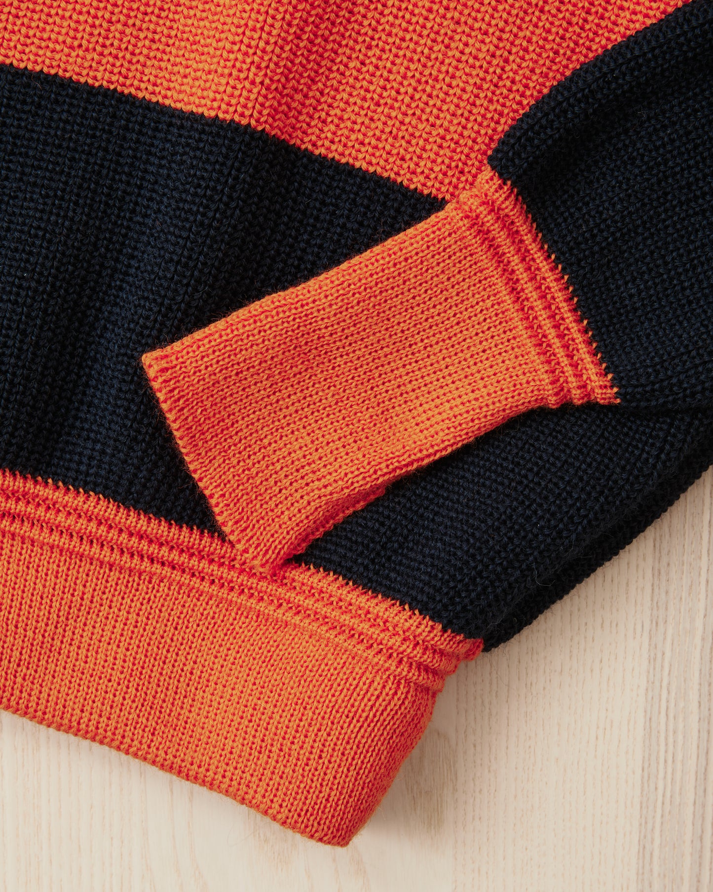 Heimat Signal Rollneck Wool Rescue Orange / Ink - Rugby