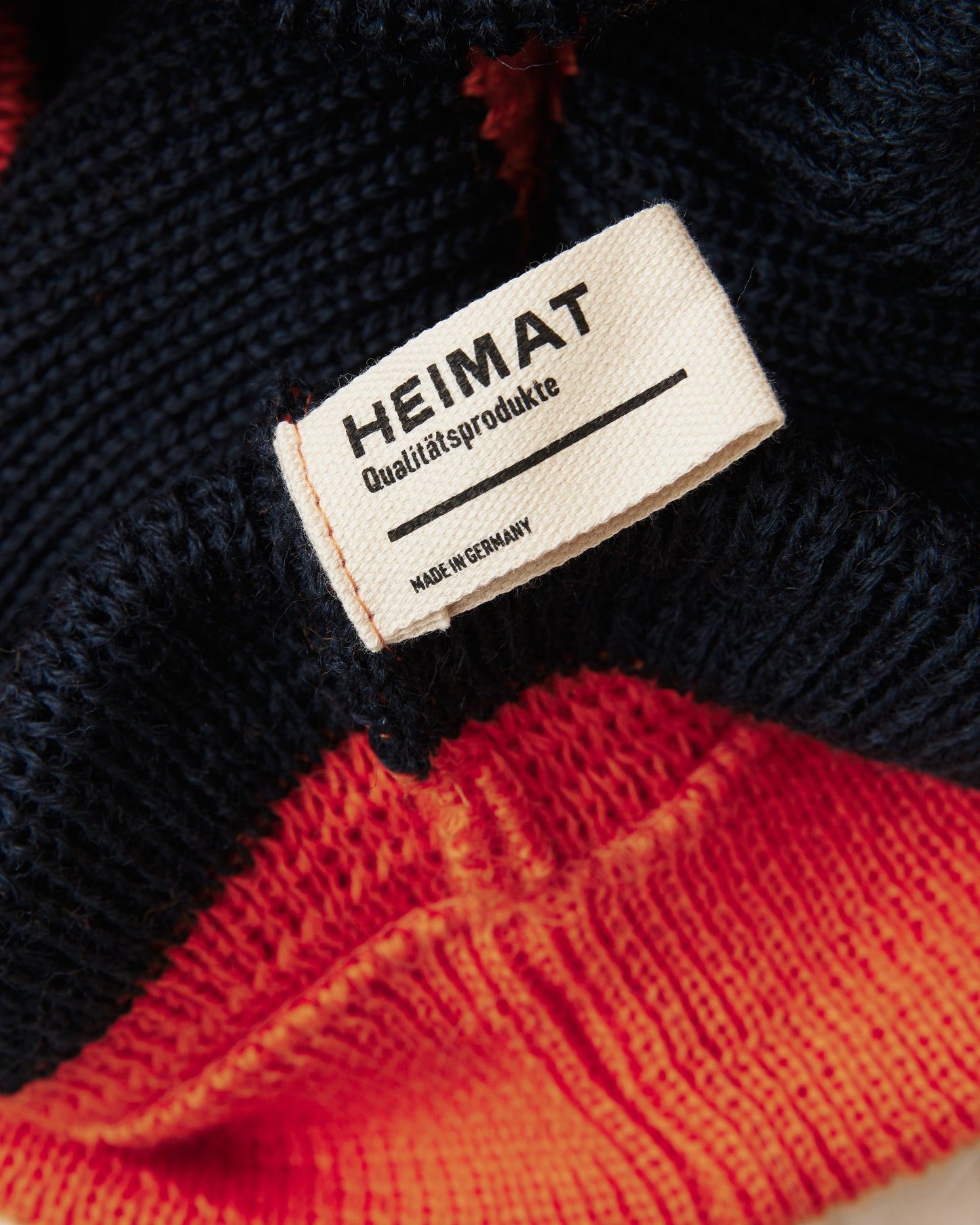 Heimat Signal Rollneck Wool Rescue Orange / Ink - Rugby