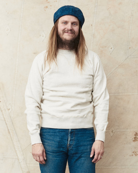 Buzz Rickson's Loopwheel Sweatshirt 4-Needle Oatmeal BR65622