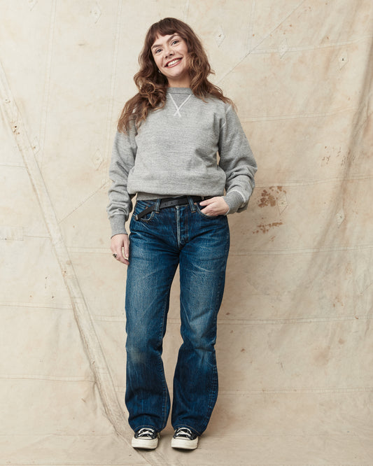 Buzz Rickson's Loopwheel Sweatshirt 4-Needle Grey BR65622