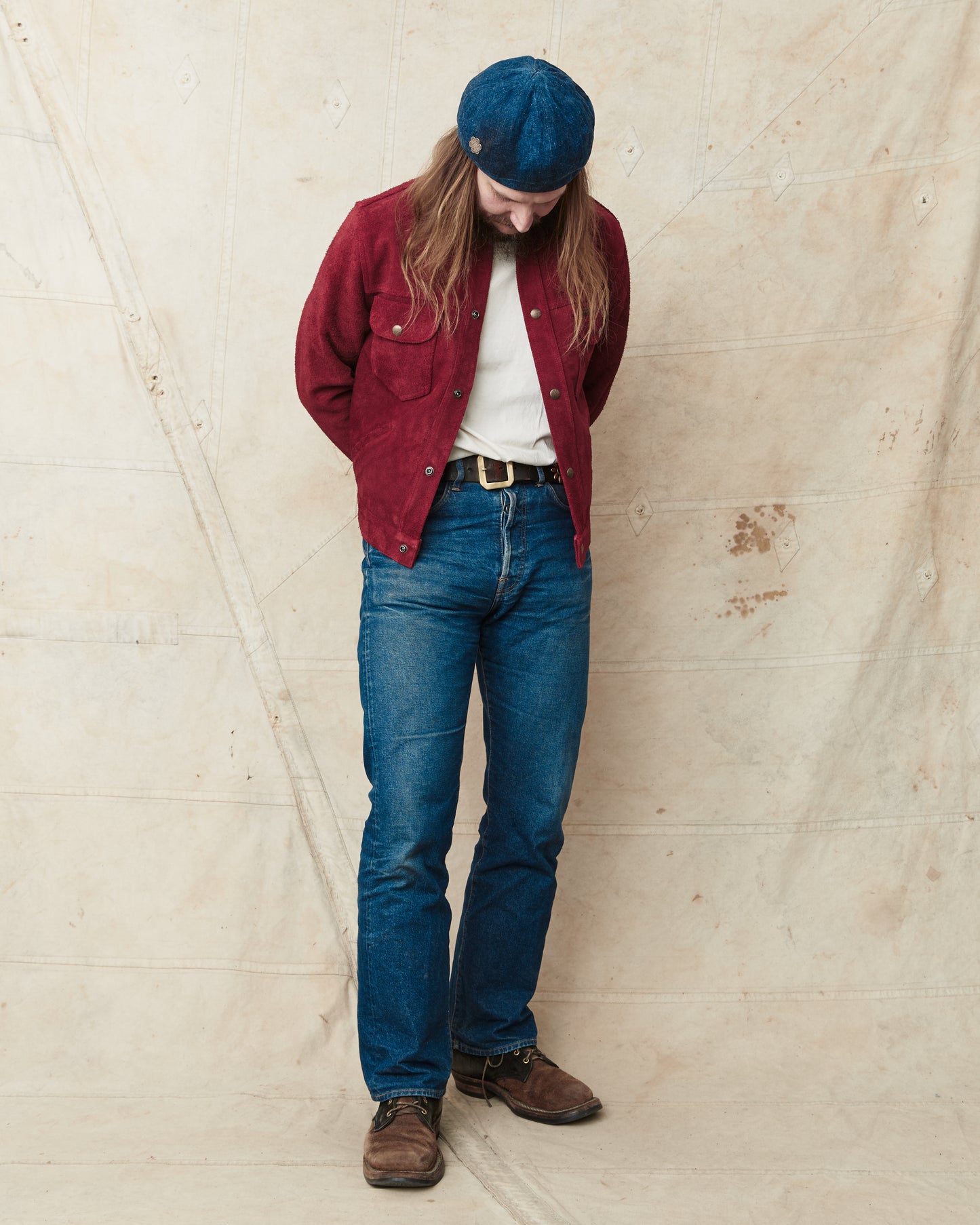 Indigofera Fargo Quarter Leather Jacket Wine