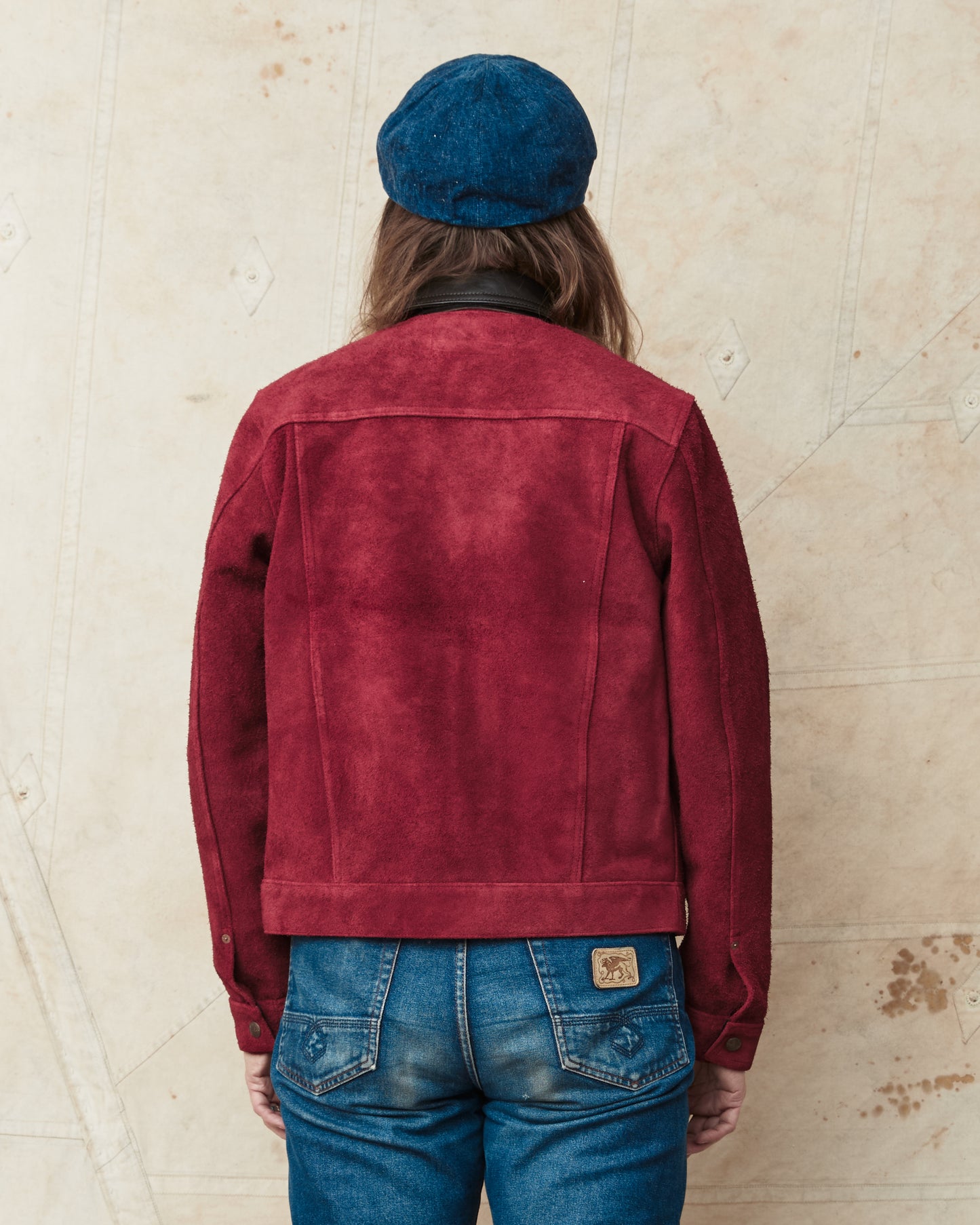 Indigofera Fargo Quarter Leather Jacket Wine