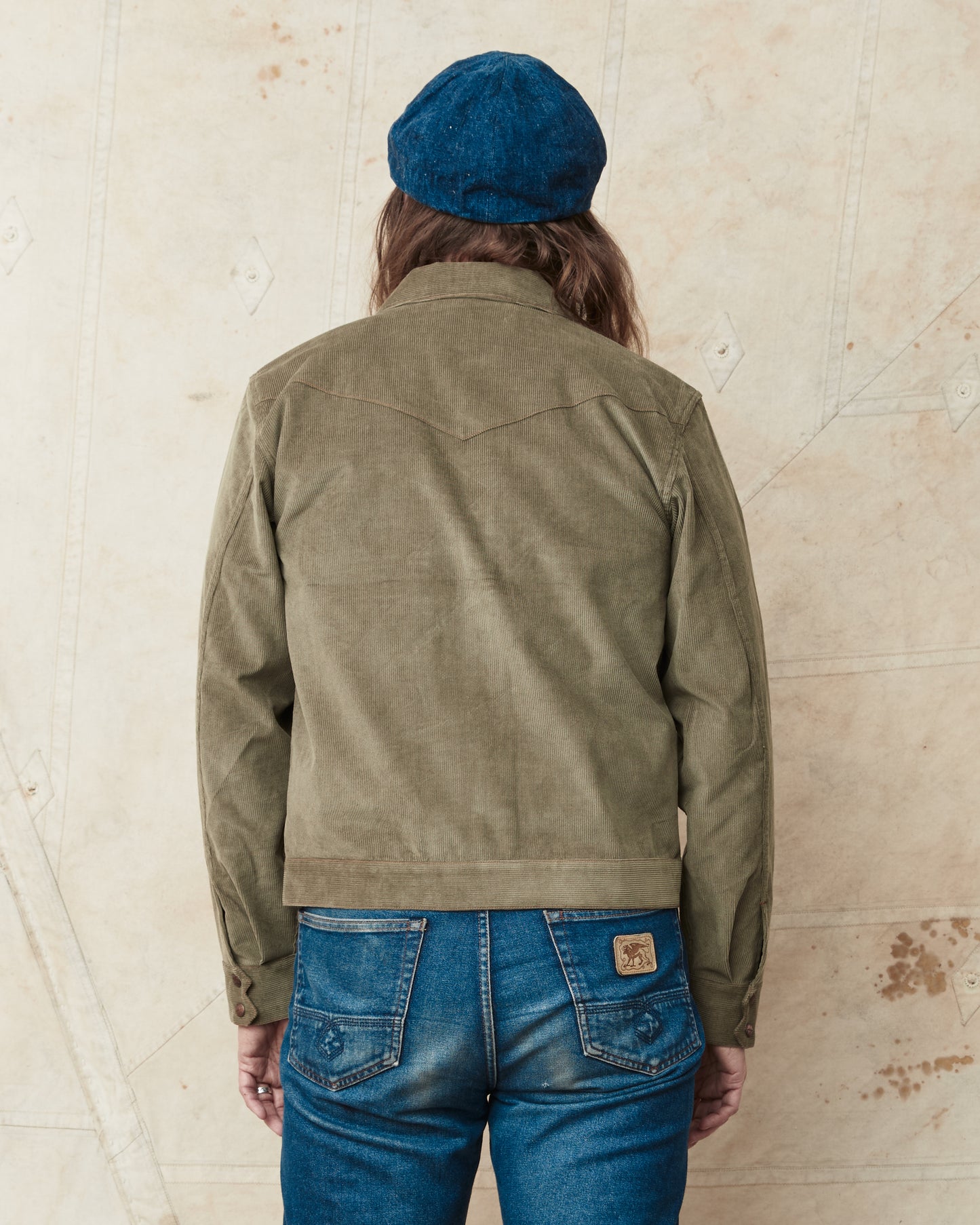 Indigofera Cooper Jacket Corduroy 13W Stone Green