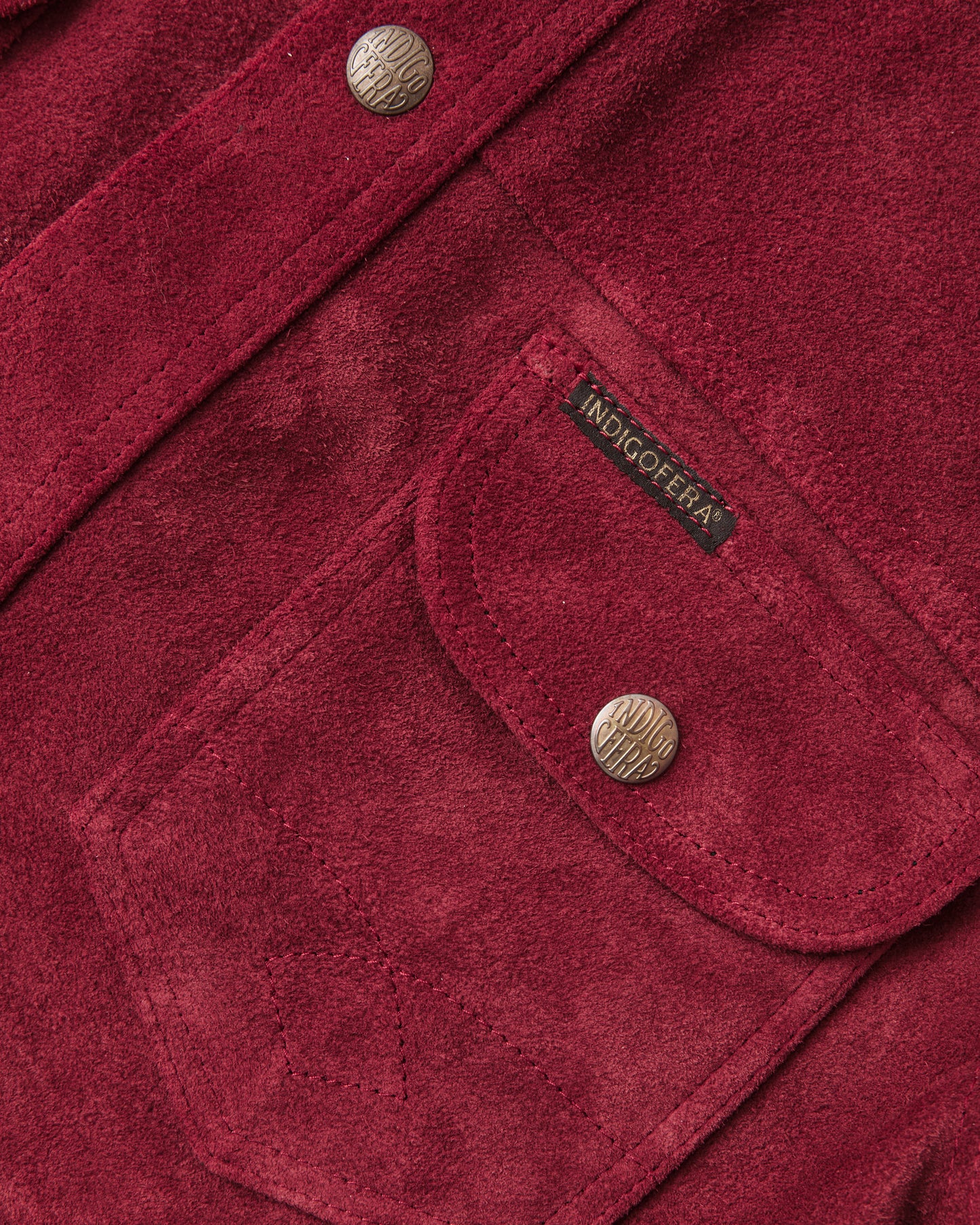 Indigofera Fargo Quarter Leather Jacket Wine