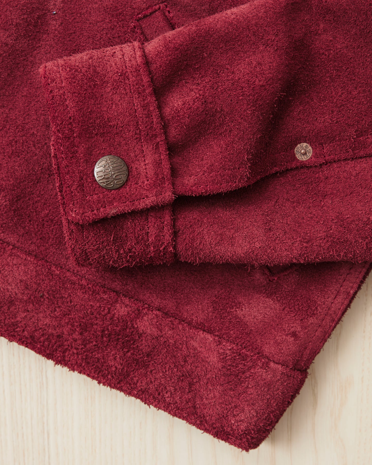 Indigofera Fargo Quarter Leather Jacket Wine
