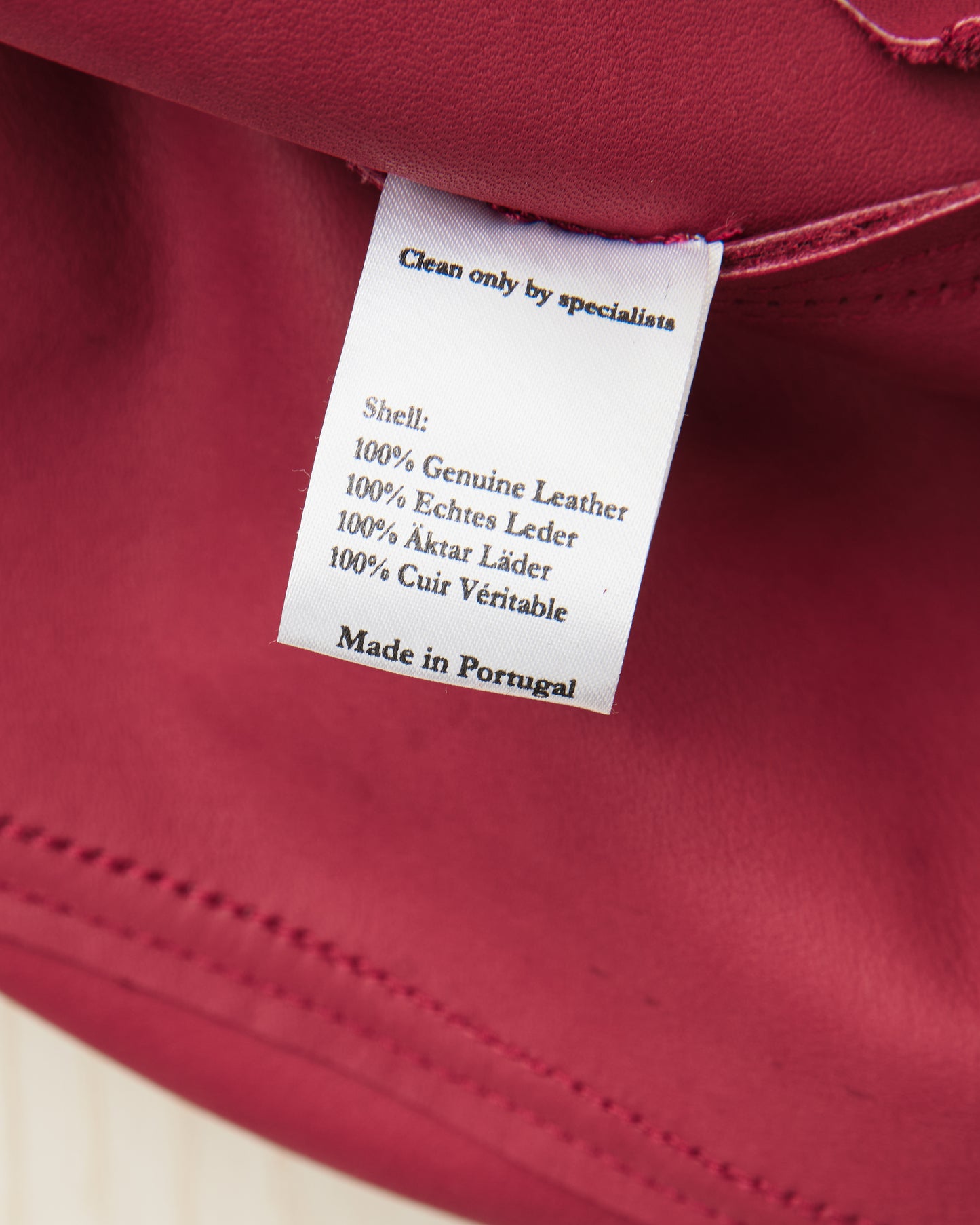 Indigofera Fargo Quarter Leather Jacket Wine