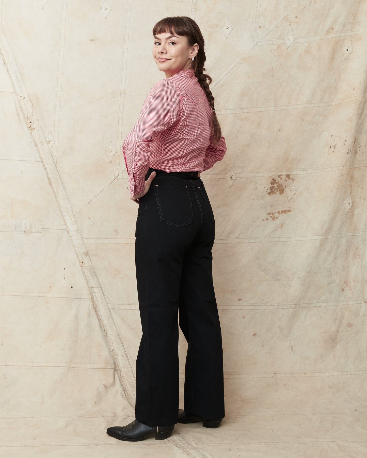 Indigofera Roslyn Women's Jeans Sootblack 2by1 Denim