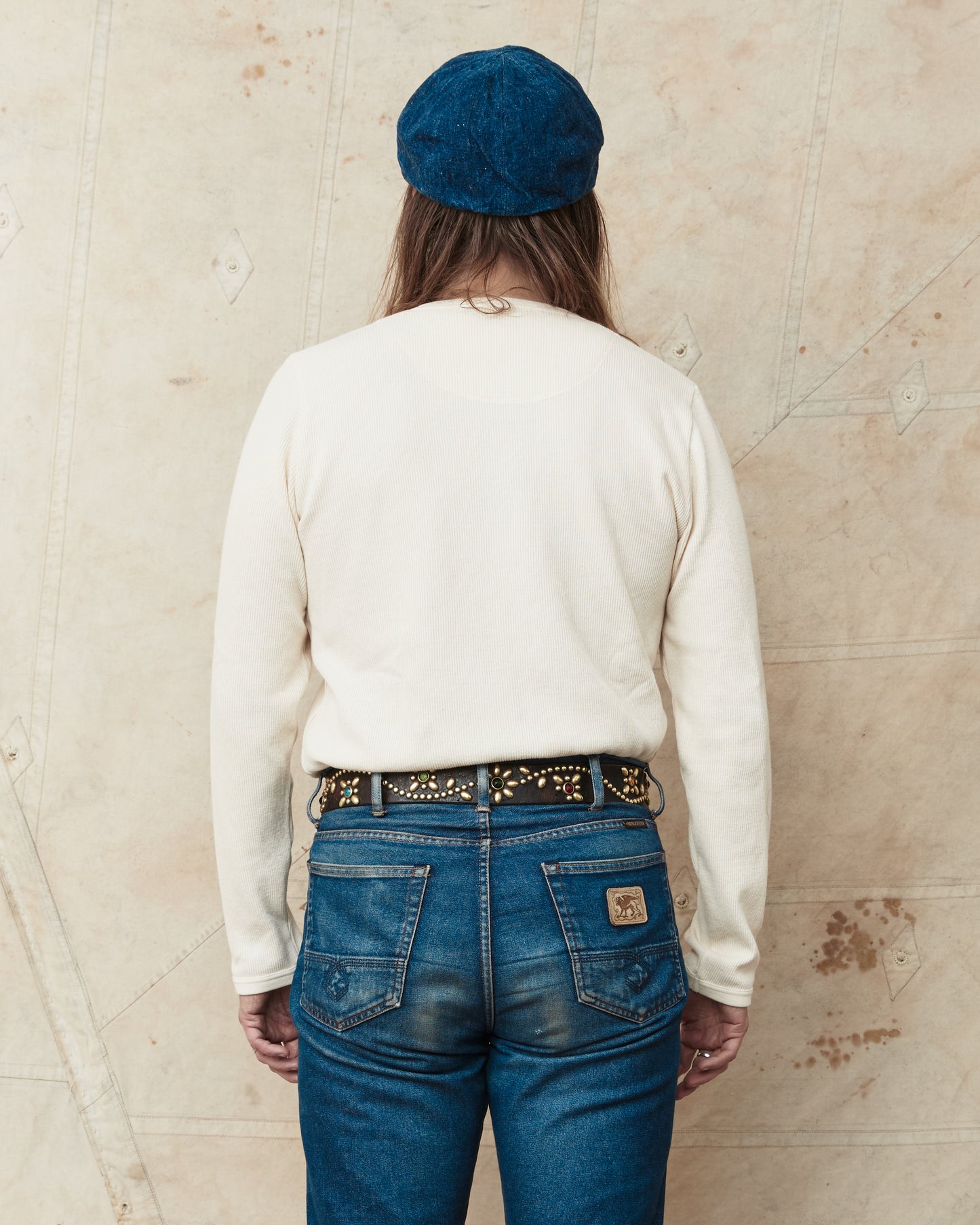 Hermansson Long Sleeve Ribbed Cotton Henley Shirt