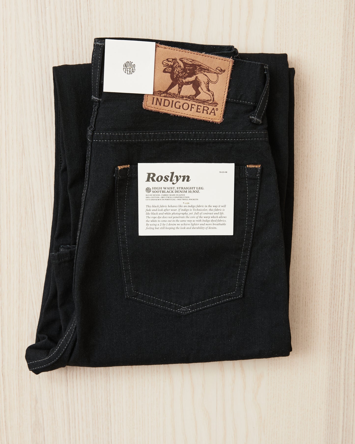 Indigofera Roslyn Women's Jeans Sootblack 2by1 Denim