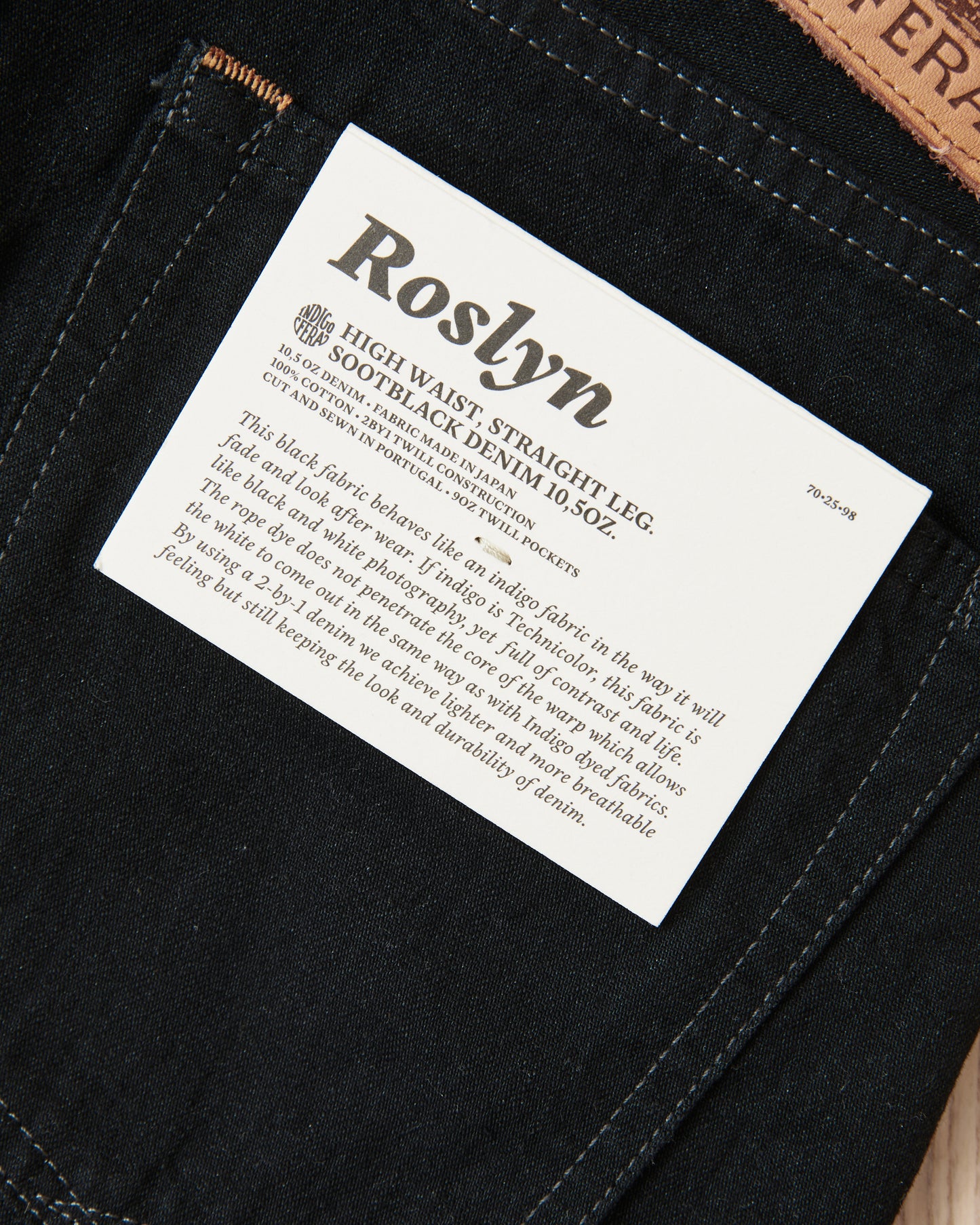 Indigofera Roslyn Women's Jeans Sootblack 2by1 Denim