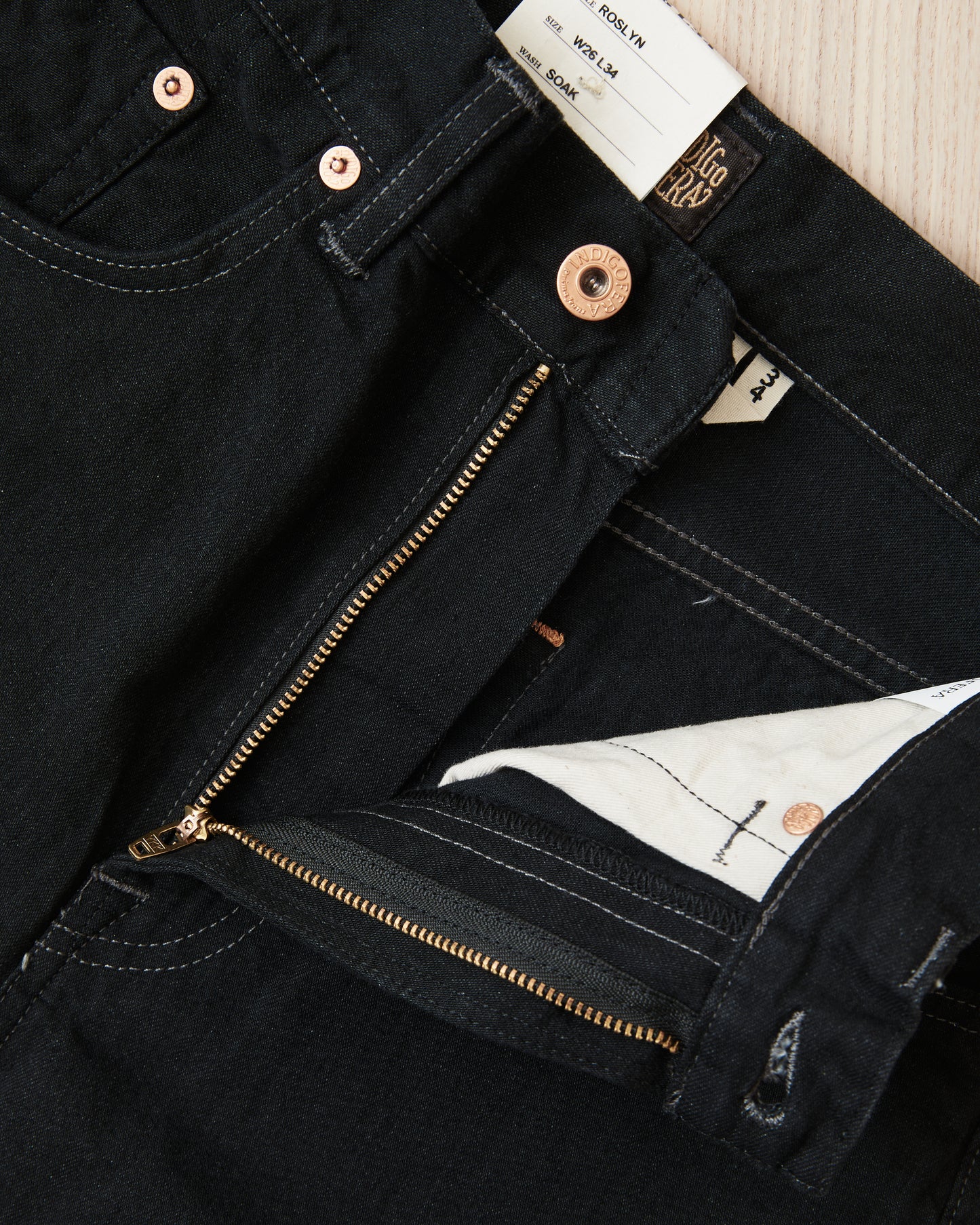 Indigofera Roslyn Women's Jeans Sootblack 2by1 Denim