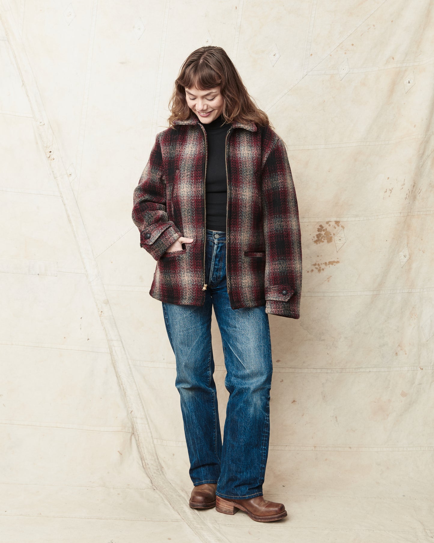 Sugar Cane & Co. SCSC15833 Fiction Romance 24.75oz Wool Plaid Sports Jacket