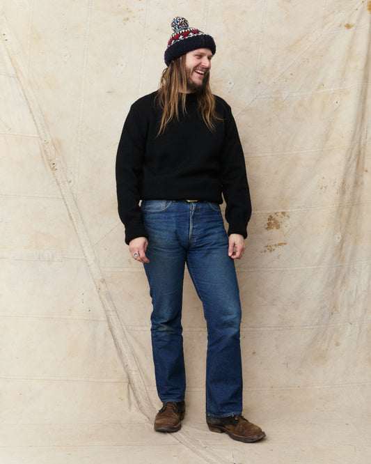 North Sea Clothing The Ranger Wool Jumper Black