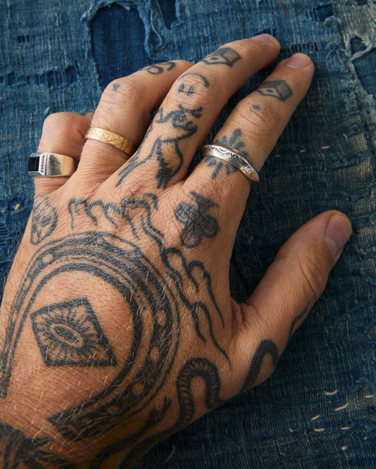 Larry Smith Triangle Leaf Ring RG-0045