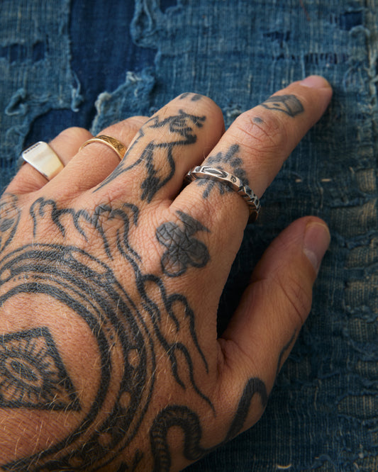 Larry Smith Square Stamp Ring RG-0058