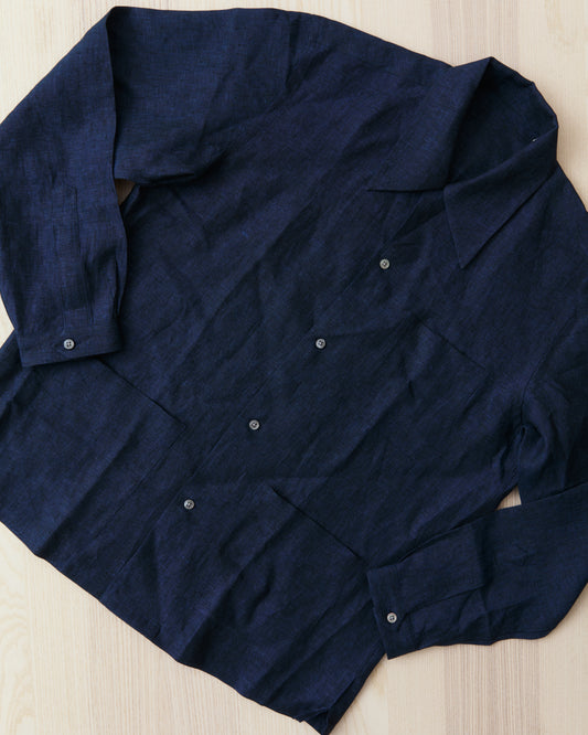 Bryceland's The Baseball Label Cabana Shirt Navy