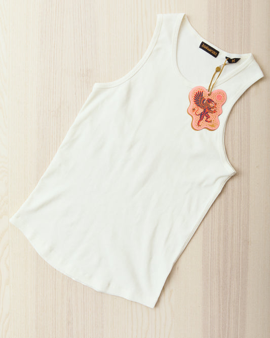 Indigofera Frank Tank Top Cocatoo White