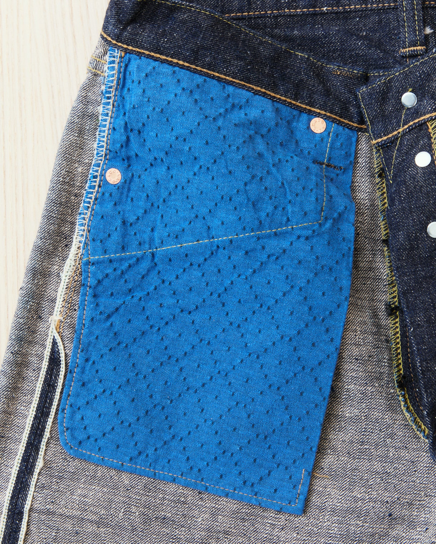 Sugar Cane & Co. SC40301A 14oz Okinawa One Wash Denim