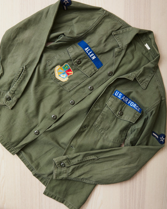 Vintage Original 1970 OG-107 Cotton Sateen US Army Shirt Size 15 1/2