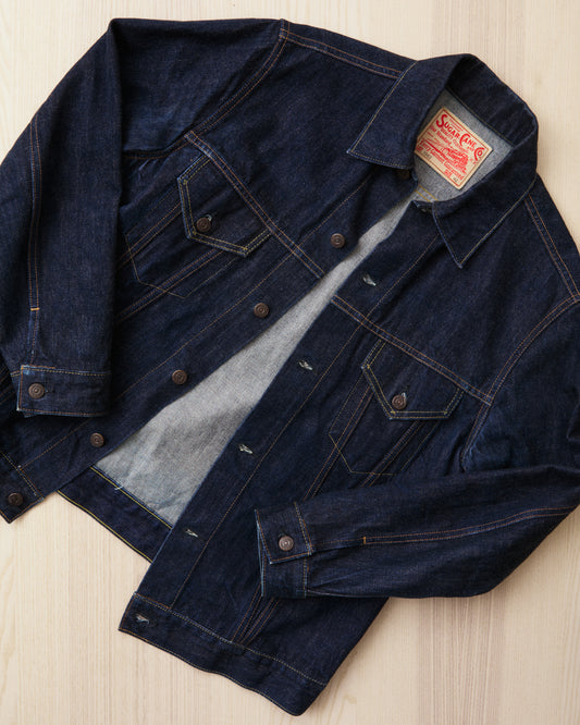 Second Hand Sugar Cane & Co 1962 Type 3 Selvedge Denim Jacket Size 42