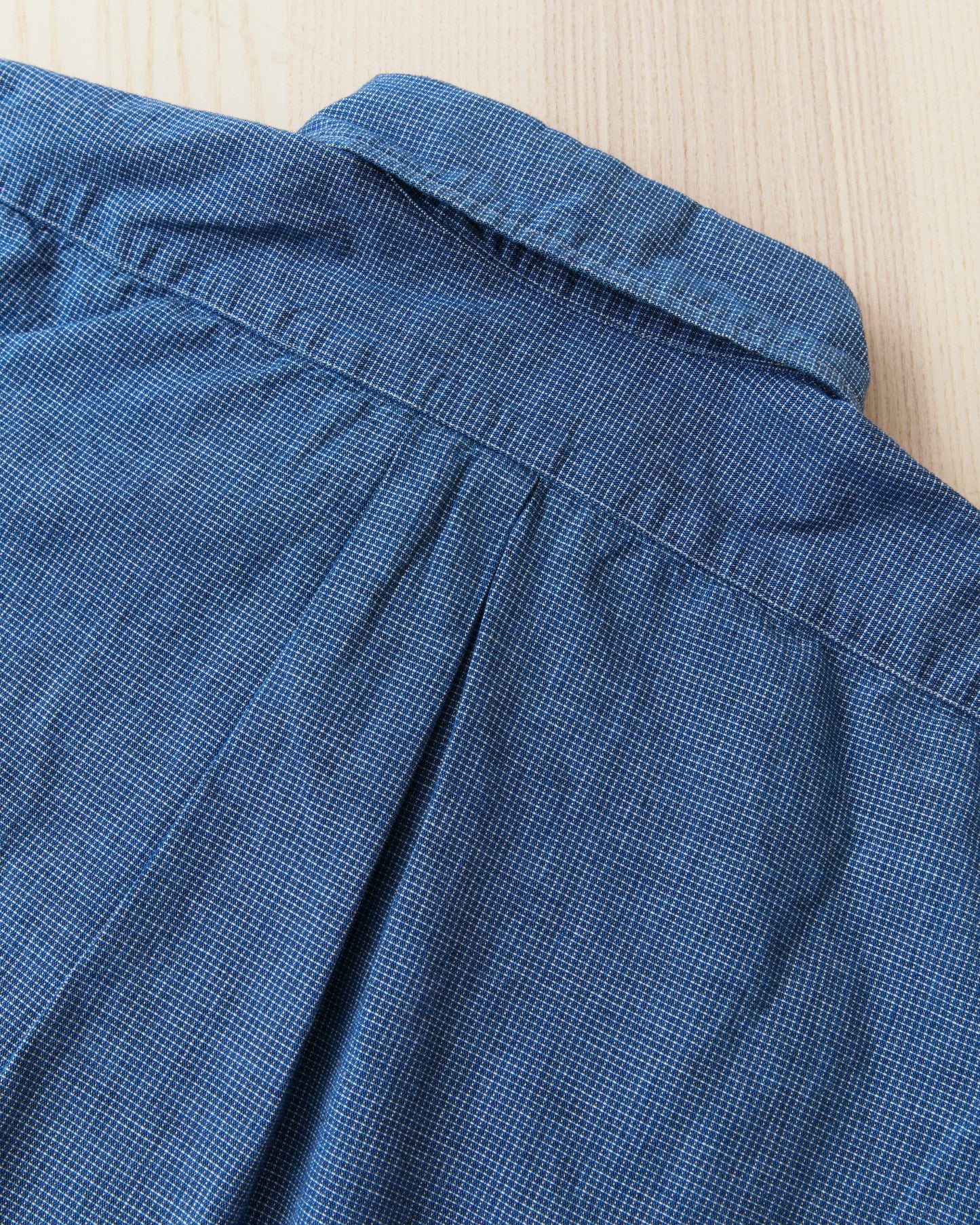 OrSlow 01-8112-C84K Button Down Chambray Shirt Checked Cotton