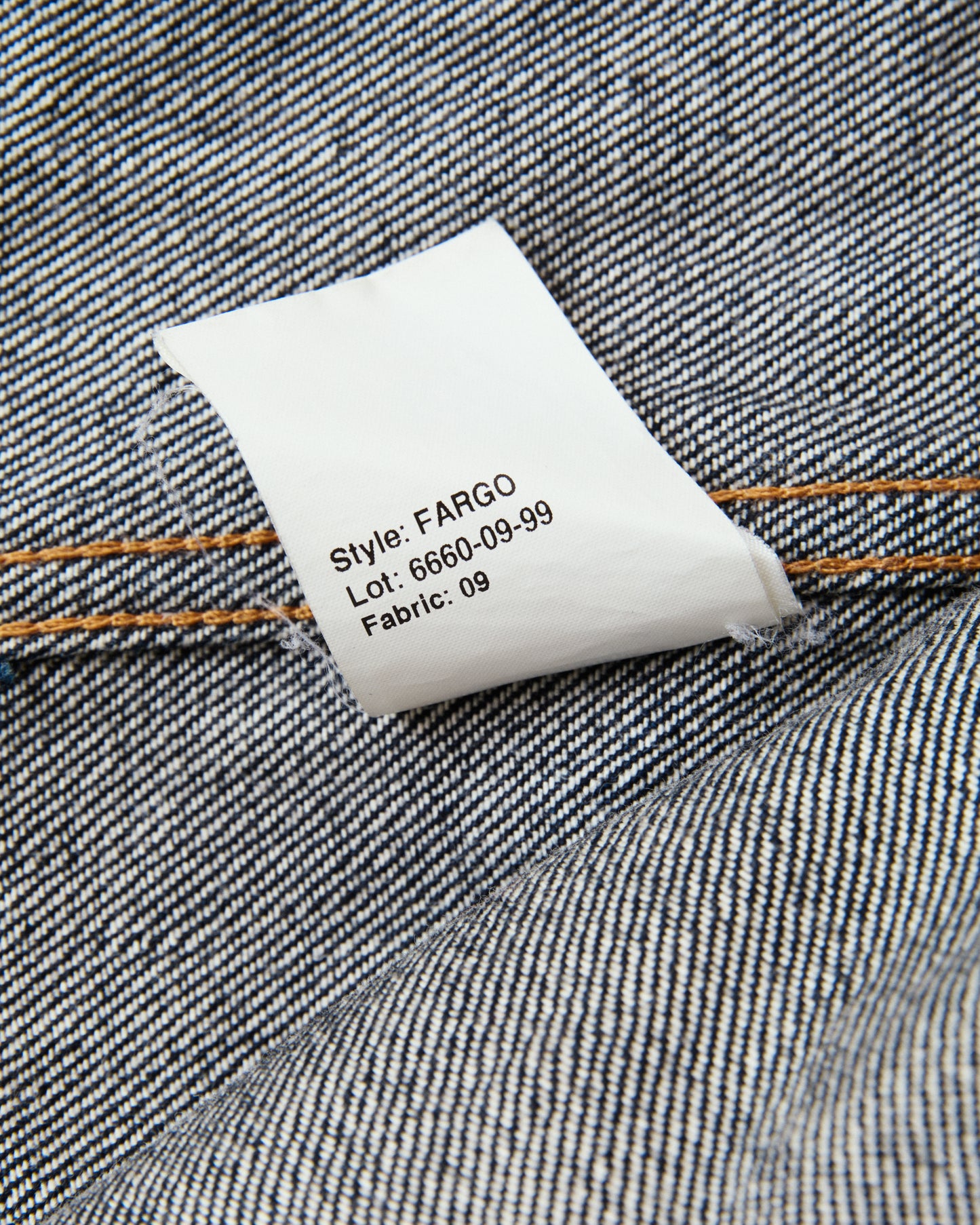 Second Hand Indigofera Fargo Fabric No 9 Denim Jacket Size M