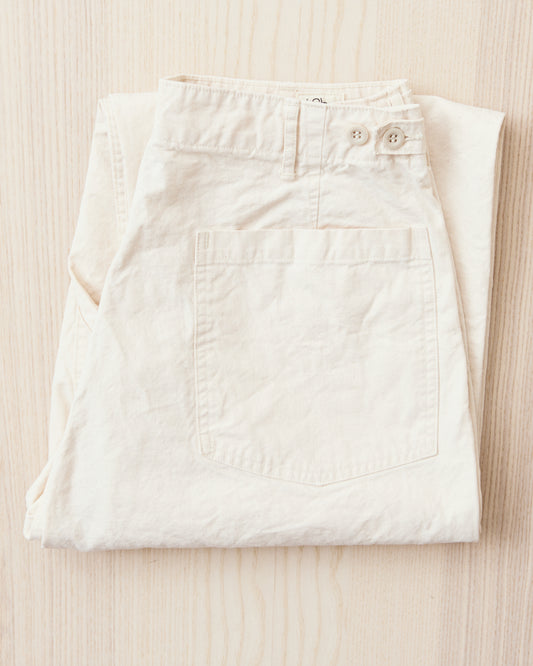 OrSlow 01-5103-M66K Lightweight Canvas Summer Fatigue Pants Ecru