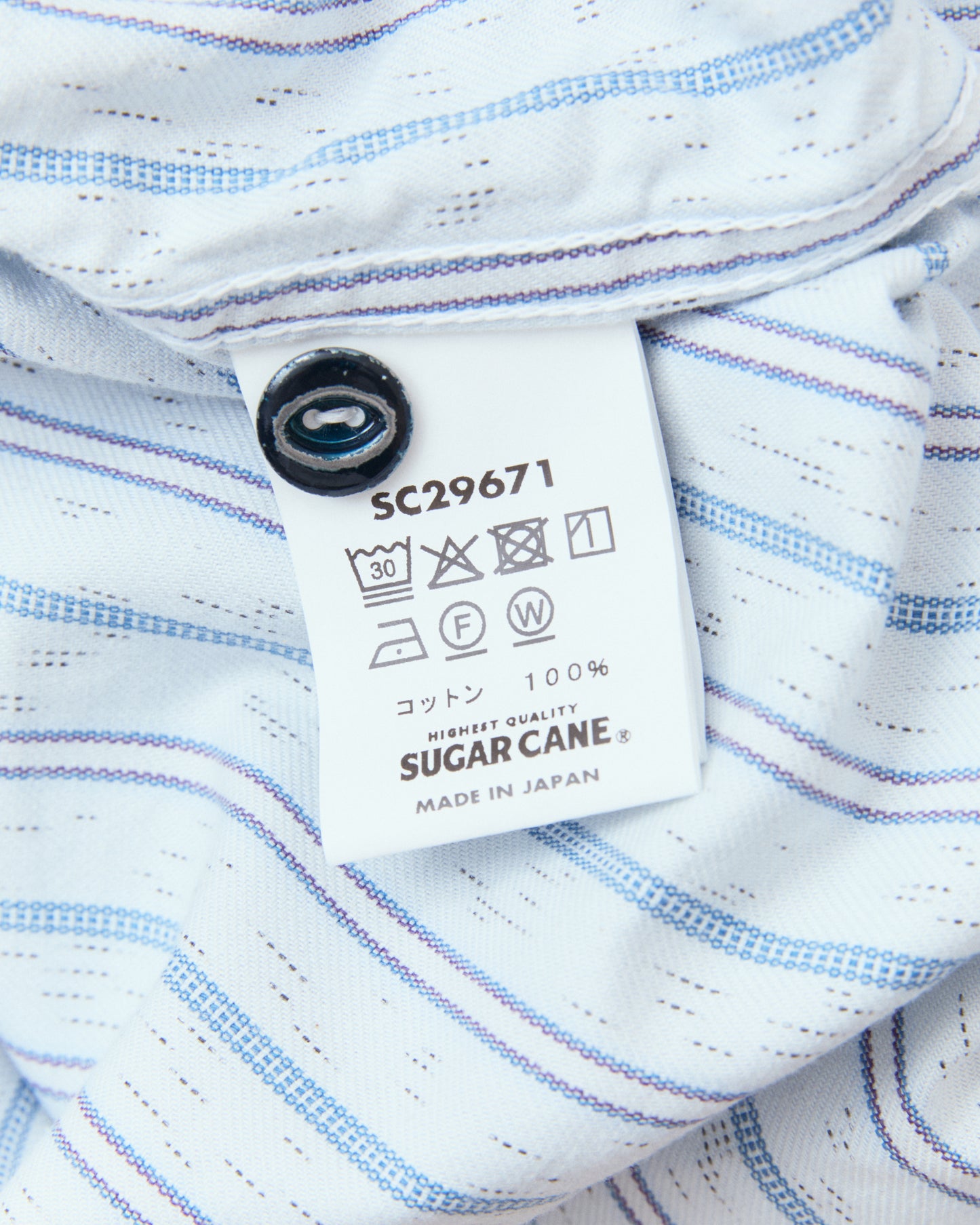 Sugar Cane & Co. SC29671 Fiction Romance 6oz. Indigo Stripe Work Shirt
