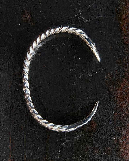 Larry Smith BR-0199 Twisted Snake Bracelet Silver Bracelet