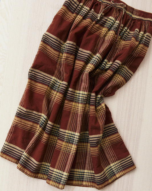 OrSlow 00-4003-C53K Original Check Gathered Skirt