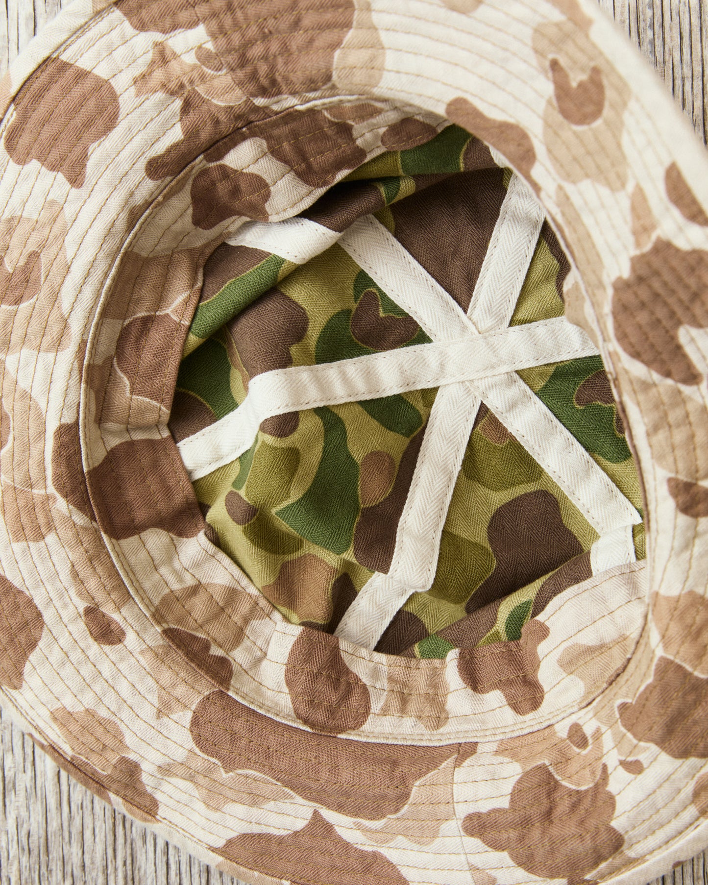 Papa Nui Cap Co. Battalion Work Hat Frog Camo