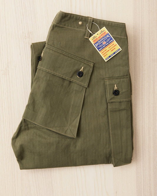 Buzz Rickson's USMC M-44 HBT Twill Pants Short Length BR42501