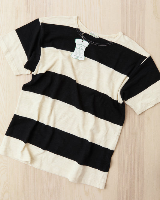 Warehouse & Co. Lot 4109 Short Sleeve Border T-shirt Black/Kinari