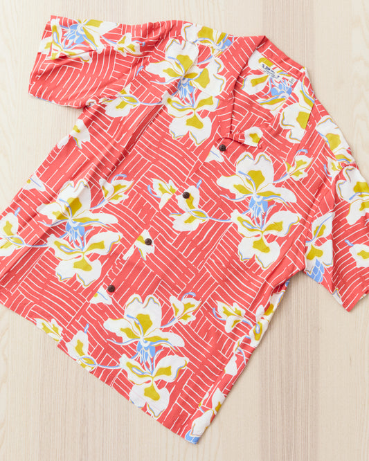 Sun Surf SS39615 Rayon Hawaiian Short Sleeve Shirt "White Ginger"