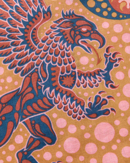 Indigofera Gryphon Bandana Pink / Beige