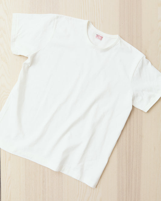 Bryceland's The Baseball Label Crewneck Tee White