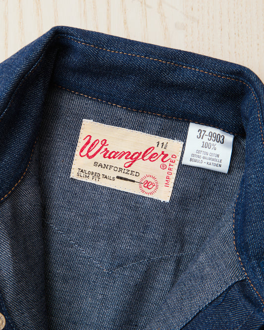 Vintage Dead Stock 70's Wrangler Children's Denim Shirt