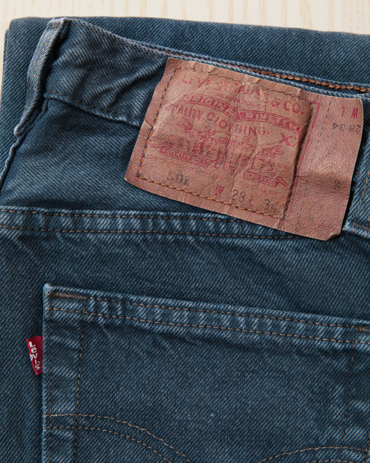 No. 22 Vintage 1990's Made in USA Levi's 501 Overdyed Jeans W 28 / L 34