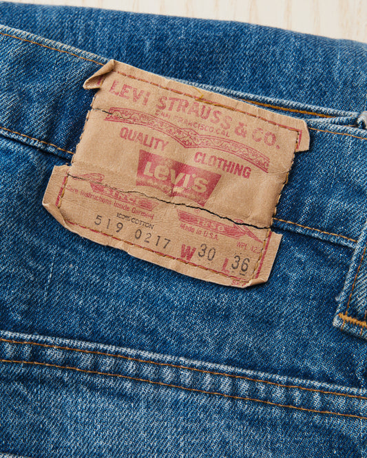 Vintage 1970's Levi's 519 Orange Tab Jeans W30 / L36