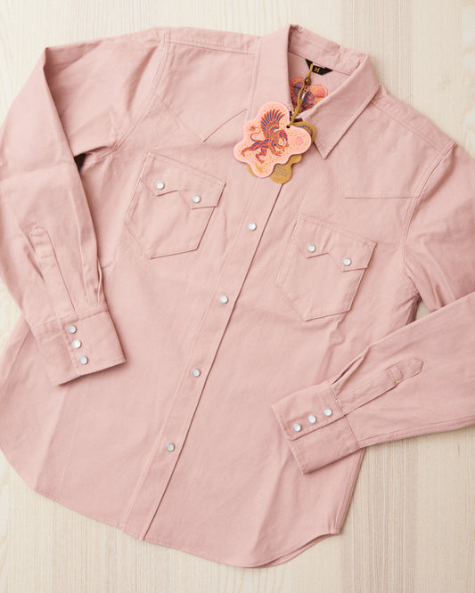 Indigofera Bowman Roxboro Canvas Shirt Mountain Coral