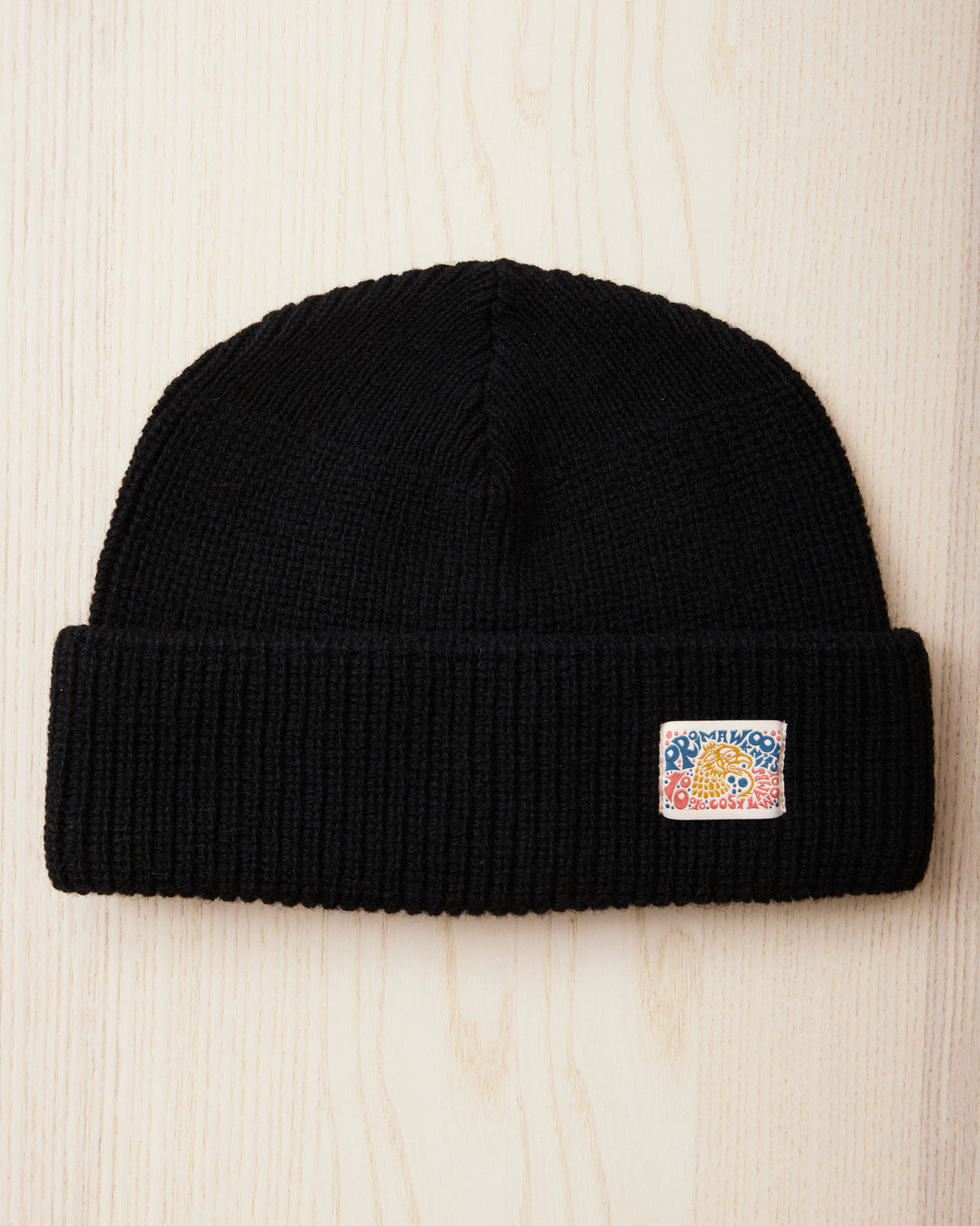 Indigofera Radec Rib Knit Wool Cap Black