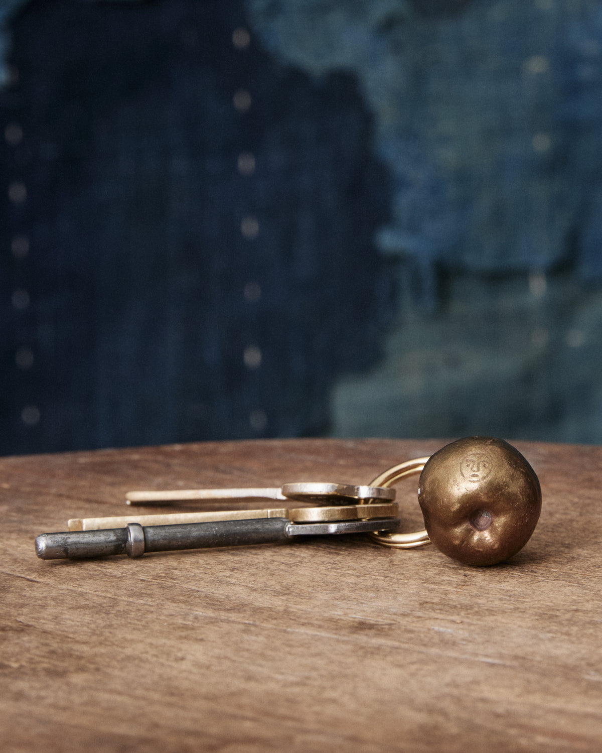 Tender Brass Crab Apple Keyring