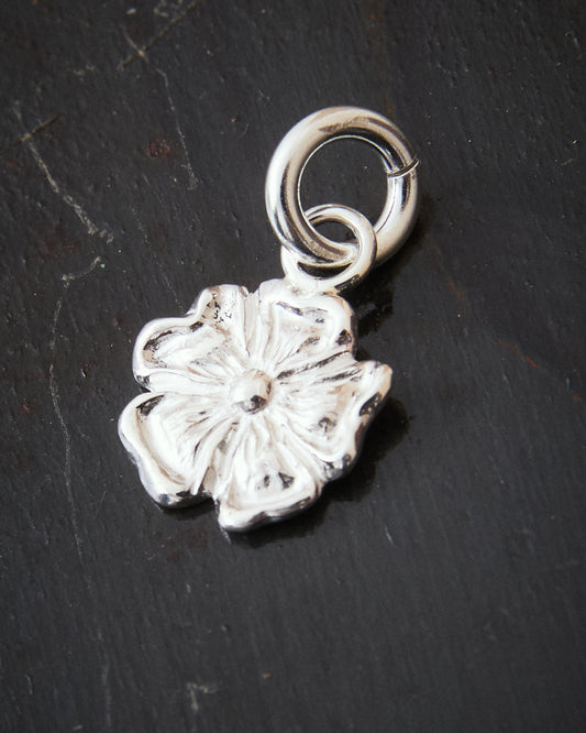 Larry Smith Karakusa Rose Silver Pendant Medium NL-0182