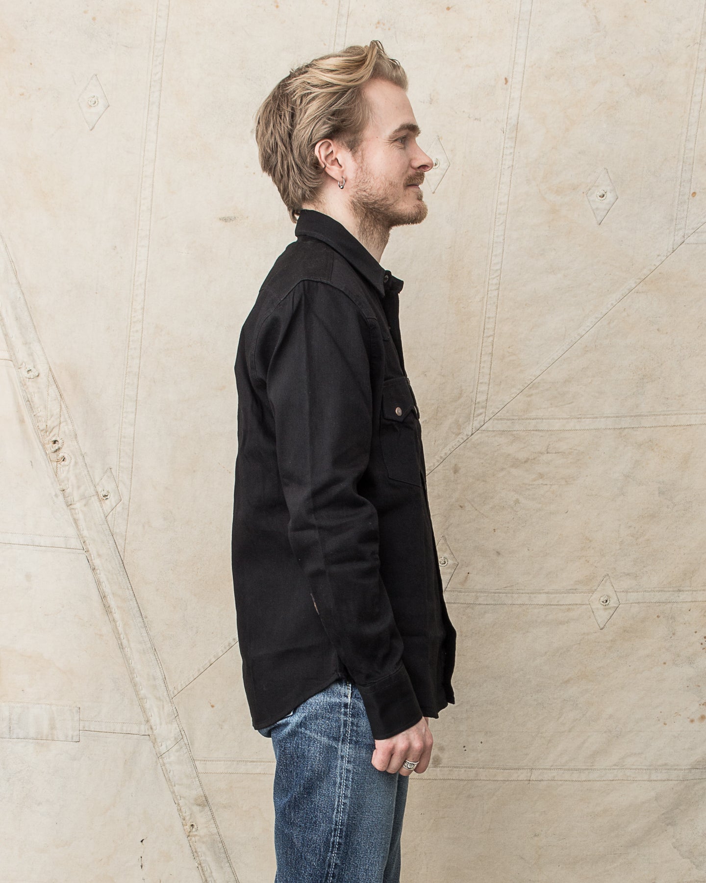 Indigofera Ryman Shirt Petaca Black Denim Rinsed