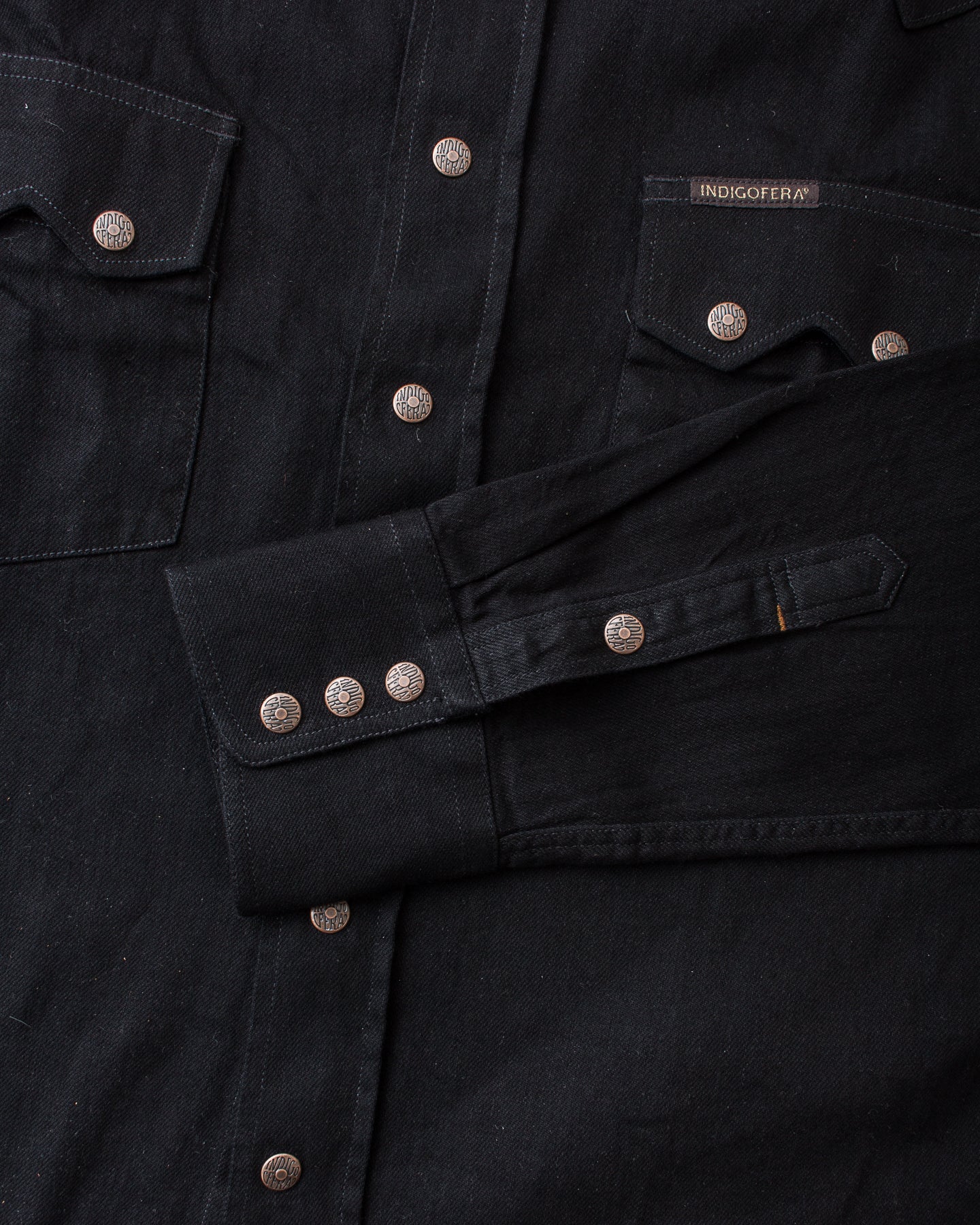 Indigofera Ryman Shirt Petaca Black Denim Rinsed