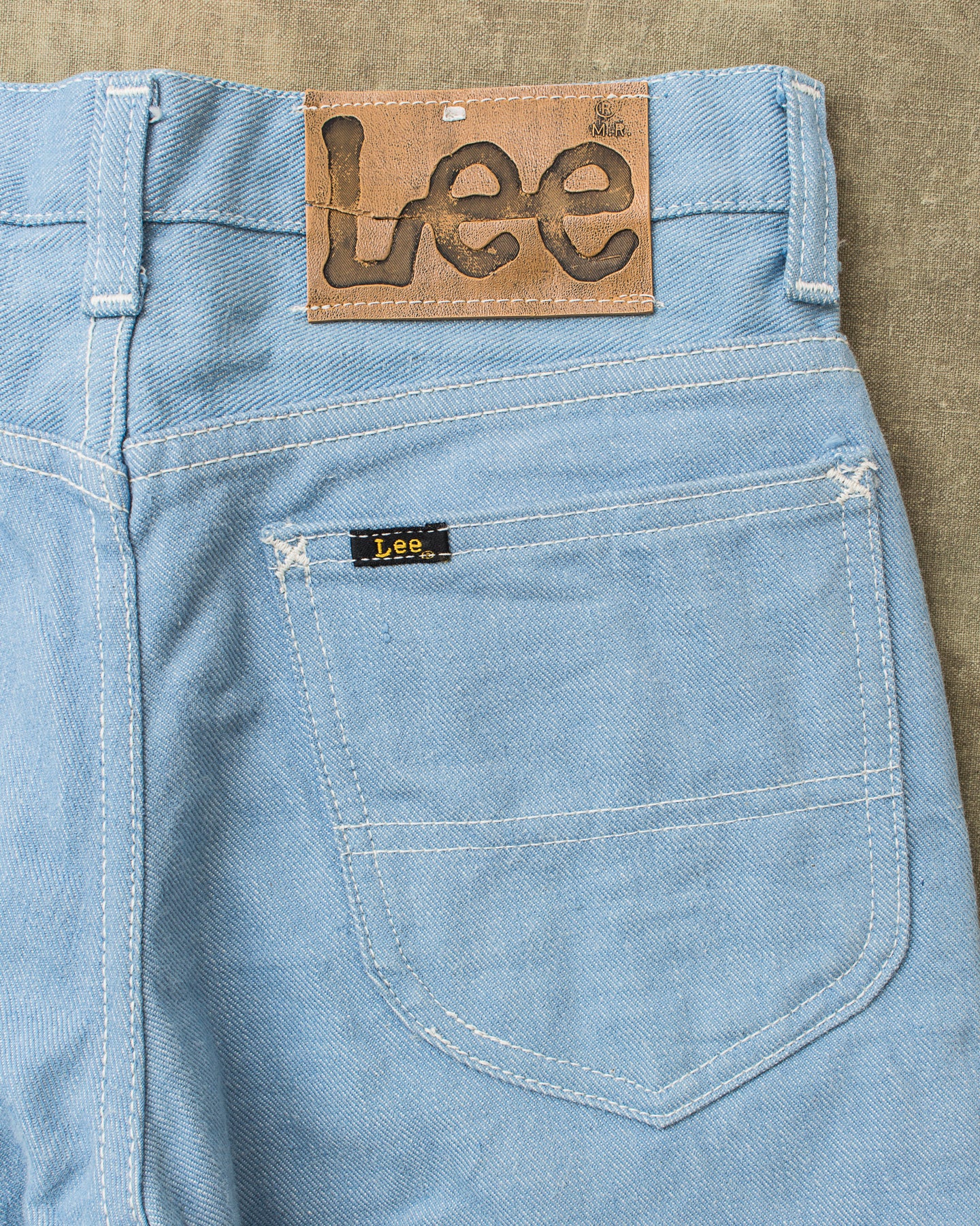 Vintage Deadstock Bright Blue 60's Lee Riders Jeans Youth Size 14