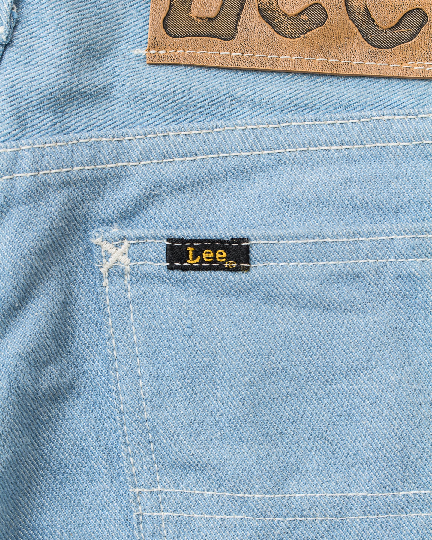 Vintage Deadstock Bright Blue 60's Lee Riders Jeans Youth Size 14