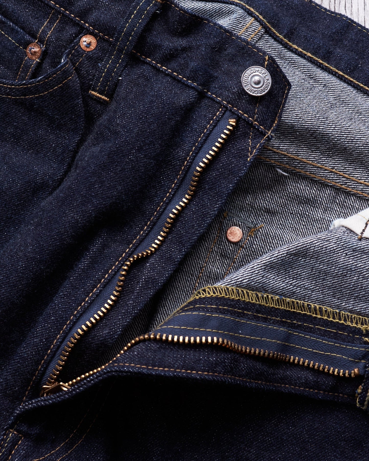 Sugar Cane & Co. 1955Z Model 14 oz One Wash Denim SC42955A
