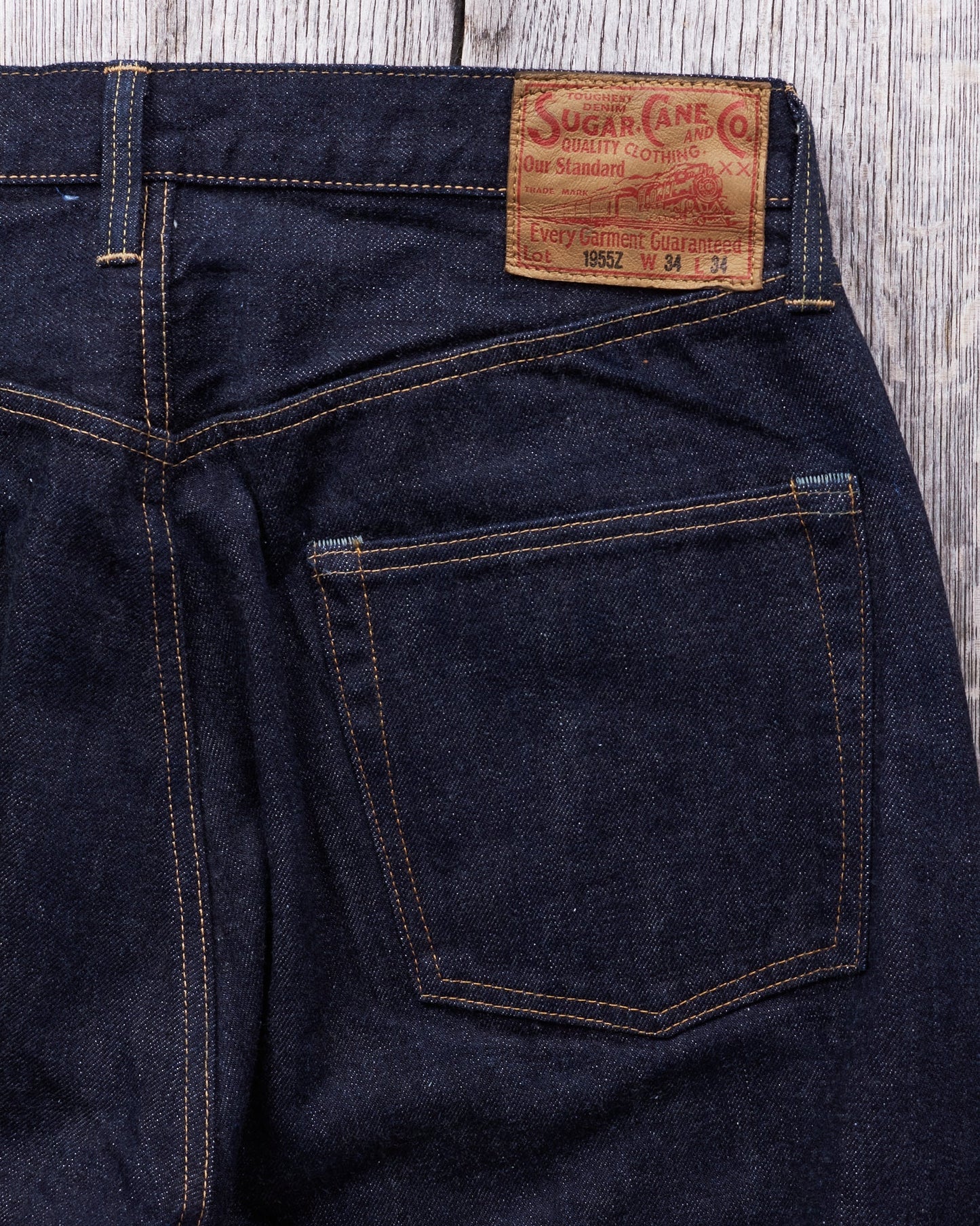 Sugar Cane & Co. 1955Z Model 14 oz One Wash Denim SC42955A
