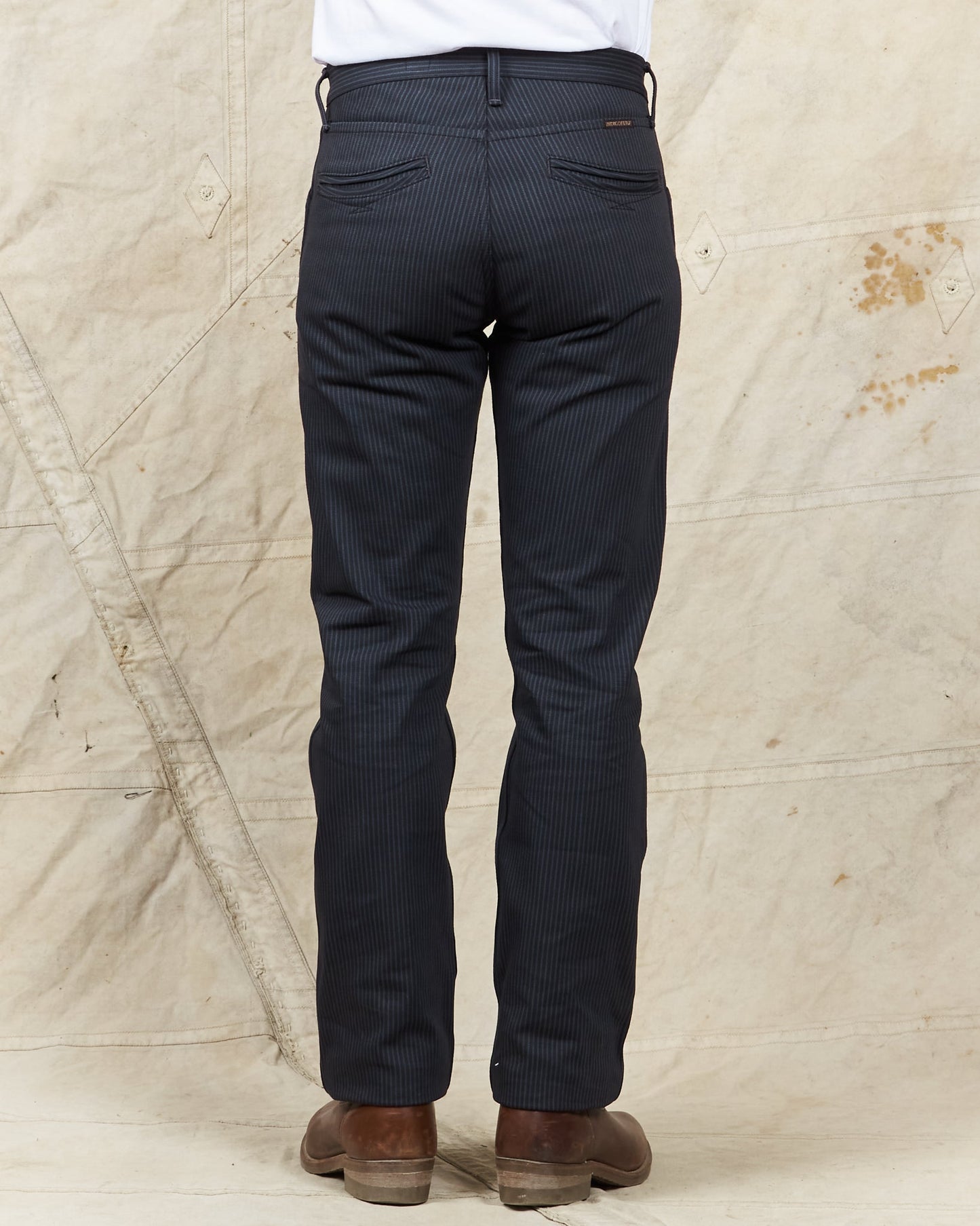 Indigofera Swearengen Pants Black/Grey Hickory Stripe